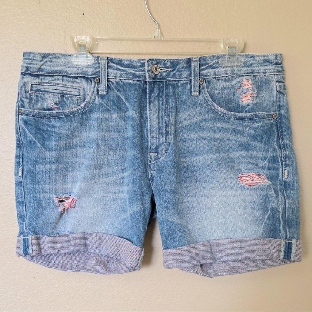 Anoname Womens Becca Boyfriend Denim Shorts - Size 31